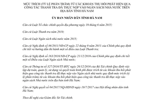 Quyết định 30/2017/QĐ-UBND trích từ khoản thu hồi phát hiện công tác thanh tra nộp ngân sách Hà Nam