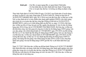 Công văn 3847/BGDĐT-NGCBQLGD 2017 thi thăng hạng chức danh nghề nghiệp giảng viên cao cấp