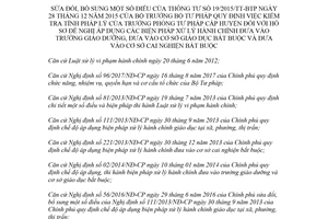 Thông tư 09/2017/TT-BTP sửa đổi 19/2015/TT-BTP tính pháp lý áp dụng biện pháp hành chính