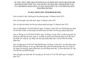 Quyết định 18/2017/QĐ-UBND định mức phân bổ kinh phí xây dựng văn bản quy phạm Bình Dương