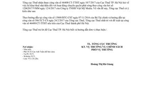 Công văn 3892/TCT-CS 2017 kê khai thuế nhà thầu với hoạt động chuyển quyền phát sóng