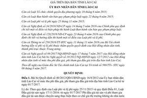 Quyết định 25/2017/QĐ-UBND bãi bỏ Quyết định 40/2012/QĐ-UBND mức thu phí đấu giá Lào Cai