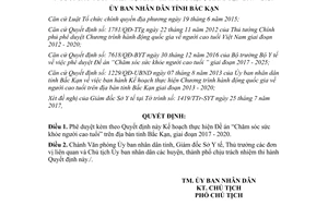 Quyết định 1102/QĐ-UBND 2017 Đề án Chăm sóc sức khỏe người cao tuổi Bắc Kạn 2017 2020