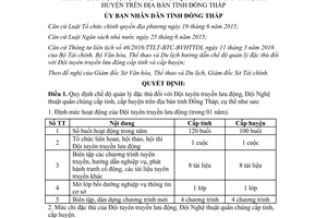 Quyết định 38/2017/QĐ-UBND quản lý Đội tuyên truyền lưu động nghệ thuật quần chúng Đồng Tháp