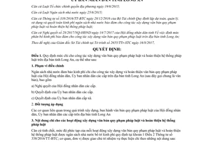 Quyết định 45/2017/QĐ-UBND mức chi công tác xây dựng văn bản hoàn thiện pháp luật Long An