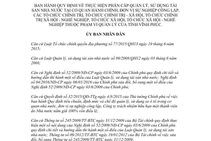 Quyết định 28/2017/QĐ-UBND thực hiện phân cấp quản lý sử dụng tài sản nhà nước Vĩnh Phúc