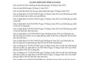 Quyết định 58/2017/QĐ-UBND quy định hệ số điều chỉnh giá đất An Giang