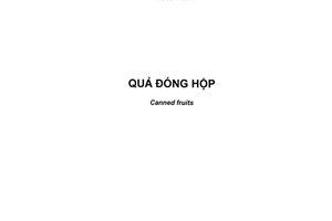 Tiêu chuẩn quốc gia TCVN 11413:2016 (CODEX STAN 319-2015) về Quả đóng hộp