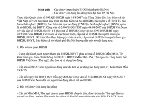 Công văn 2252/BHXH-QLT 2017 rà soát mã số bảo hiểm xã hội đối tượng cùng tham gia Hà Nội