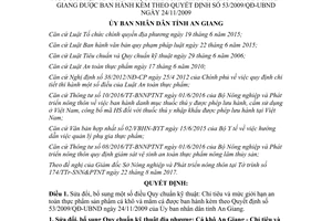 Quyết định 55/2017/QĐ-UBND sửa đổi mức giới hạn an toàn thực phẩm sản phẩm cá khô An Giang