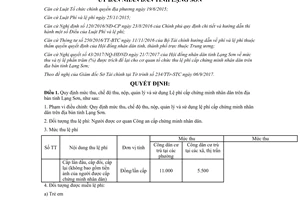 Quyết định 47/2017/QĐ-UBND thu nộp quản lý sử dụng Lệ phí cấp chứng minh nhân dân Lạng Sơn