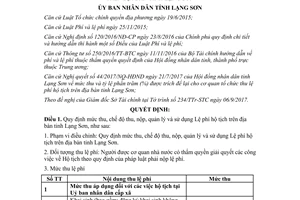 Quyết định 49/2017/QĐ-UBND chế độ thu nộp quản lý sử dụng Lệ phí hộ tịch Lạng Sơn