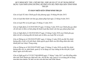 Quyết định 79/2017/QĐ-UBND chế độ thu nộp phí sử dụng tạm thời lòng đường hè phố Ninh Thuận