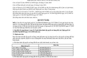 Nghị quyết 16/2008/NQ-HĐND sửa đổi bổ sung Nghị quyết số 34/2004/NQ-HĐND Hà Giang