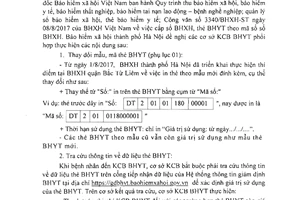 Công văn 2136/BHXH-GĐBHYT2 2017 phát hành mẫu thẻ bảo hiểm y tế mới Hà Nội
