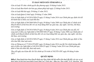 Quyết định 31/2017/QĐ-UBND miễn tiền thuê đất với cơ sở thực hiện xã hội hóa Sơn La