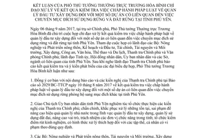 Thông báo 443/TB-VPCP 2017 kết luận Phó Thủ tướng về chấp hành pháp luật đầu tư Phú Yên