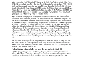 Chỉ thị 2710/CT-UBND 2017 thực hiện nhiệm vụ nâng cao Chỉ số cải cách hành chính An Giang