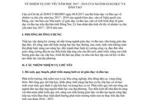 Chỉ thị 14/CT-UBND 2017 nhiệm vụ chủ yếu năm học ngành giáo dục đào tạo Đồng Nai 2017 2018