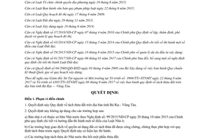 Quyết định 23/2017/QĐ-UBND quy định về tách thửa đất Vũng Tàu