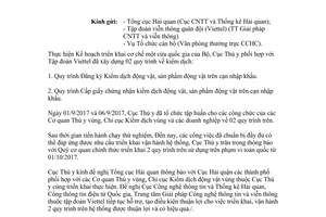 Công văn 1965/TY-VP 2017 quy chế thực hiện cơ chế một cửa quốc gia