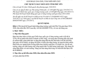 Quyết định 1784/QĐ-UBND 2017 tăng trưởng xanh Phú Yên 2016 2020 tầm nhìn 2025