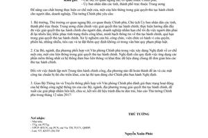 Công văn 1367/TTg-KSTT 2017 về chấn chỉnh thực hiện cơ chế một cửa một cửa liên thông