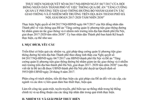 Kế hoạch 212/KH-UBND 2017 thực hiện Nghị quyết 04/2017/NQ-HĐND Hà Nội 2017 2020