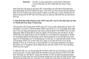 Công văn 8145/BKHDT-DTNN 2017 hướng dẫn xây dựng chương trình xúc tiến đầu tư