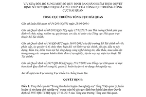 Quyết định 3200/QĐ-TCHQ 2017 sửa đổi Quyết định 3927/QĐ-TCHQ về sử dụng chó nghiệp vụ