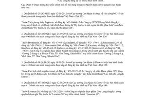 Công văn 14697/QLD-ĐK 2017 đính chính quyết định cấp số đăng ký