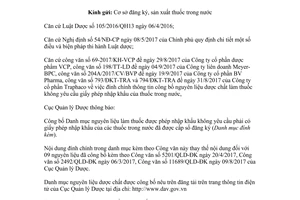 Công văn 15295/QLD-ĐK 2017 danh mục nguyên liệu dược chất làm thuốc được phép nhập khẩu