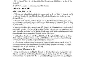 Quy định 98-QĐ/TW 2017 luân chuyển cán bộ