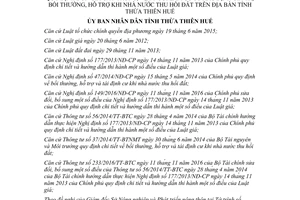 Quyết định 82/2017/QĐ-UBND đơn giá cây trồng xác định giá trị hỗ trợ khi nhà nước thu hồi đất Huế