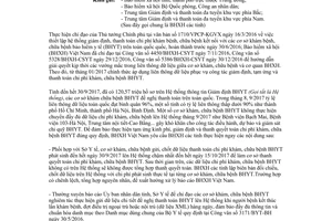 Công văn 4397/BHXH-GĐB 2017 gửi dữ liệu chi phí khám bệnh trên Hệ thống thông tin bảo hiểm y tế