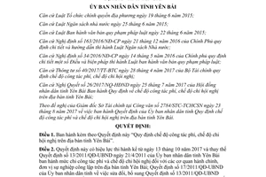 Quyết định 17/2017/QĐ-UBND Quy định chế độ công tác phí chế độ chi hội nghị Yên Bái