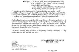 Công văn 10670/VPCP-ĐMDN về kiến nghị của doanh nghiệp tháng 8 năm 2017 do Văn phòng Chính phủ ban hành