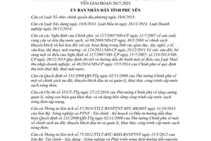 Quyết định 1948/QĐ-UBND 2017 kêu gọi đầu tư công trình cấp nước tập trung nông thôn Phú Yên