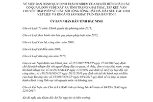 Quyết định 31/2017/QĐ-UBND trách nhiệm người đứng đầu khai thác trái phép sỏi lòng sông Bắc Ninh