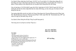 Công văn 15949/QLD-KD 2017 tạm ngừng nhập khẩu thuốc không đảm bảo chất lượng