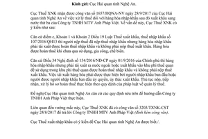 Công văn 3828/TXNK-CST 2017 qui định xử lý thuế hàng hóa nhập khẩu