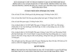 Quyết định 06/2017/QĐ-UBND phòng chống buôn lậu gian lận thương mại hàng giả Quảng Ninh