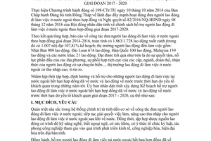 Kế hoạch 227/KH-UBND 2017 hỗ trợ người lao động đi làm việc ở nước ngoài đã về nước Đồng Tháp