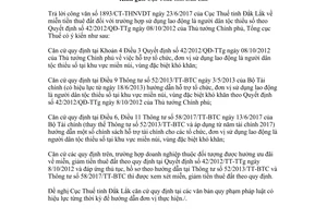 Công văn 4518/TCT-DNL 2017 miễn tiền thuê đất sử dụng lao động là người dân tộc thiểu số