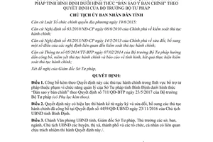 Quyết định 3570/QĐ-UBND 2017 công bố thủ tục hành chính bổ trợ tư pháp Sở Tư pháp Bình Định