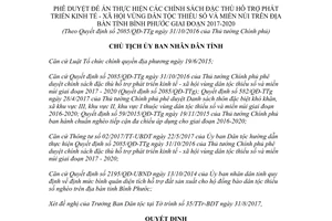 Quyết định 2333/QĐ-UBND 2017 hỗ trợ phát triển kinh tế xã hội vùng dân tộc thiểu số Bình Phước