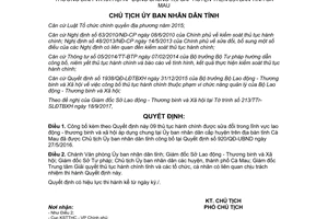 Quyết định 1649/QĐ-UBND 2017 công bố thủ tục về lao động thương binh xã hội Cà Mau