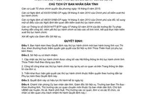 Quyết định 2315/QĐ-UBND 2017 công bố thủ tục hành chính mới Thi đua khen thưởng Sở Nội vụ Huế