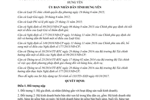 Quyết định 25/2017/QĐ-UBND giá thu gom rác thải sinh hoạt đầu tư từ nguồn vốn ngân sách Hưng Yên