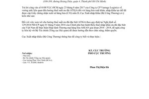 Công văn 1393/XNK-XXHH 2017 thuế suất ưu đãi hàng hóa xuất nhập khẩu